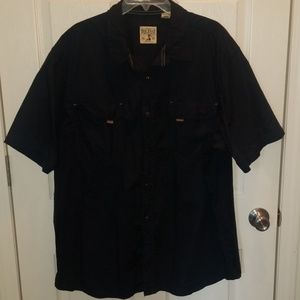 Red Head brand short sleeve button up shirt.